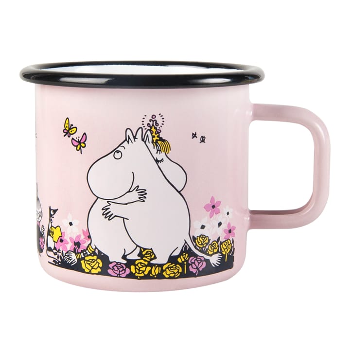 Caneca esmalte Moomin hugs 37 cl - Rosa - Muurla