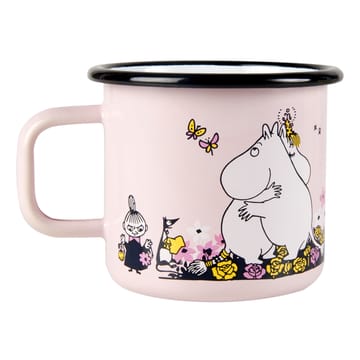 Caneca esmalte Moomin hugs 37 cl - Rosa - Muurla