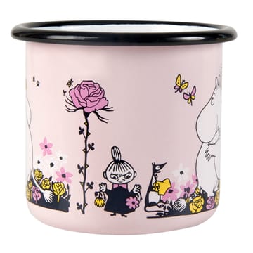 Caneca esmalte Moomin hugs 37 cl - Rosa - Muurla