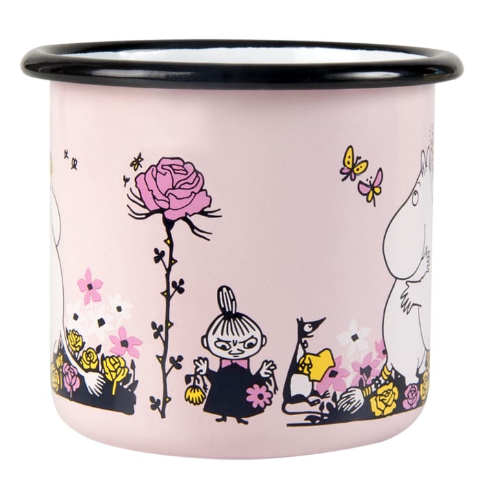 Caneca esmalte Moomin hugs 37 cl, Rosa Muurla