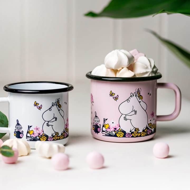 Caneca esmalte Moomin hugs 37 cl - Rosa - Muurla