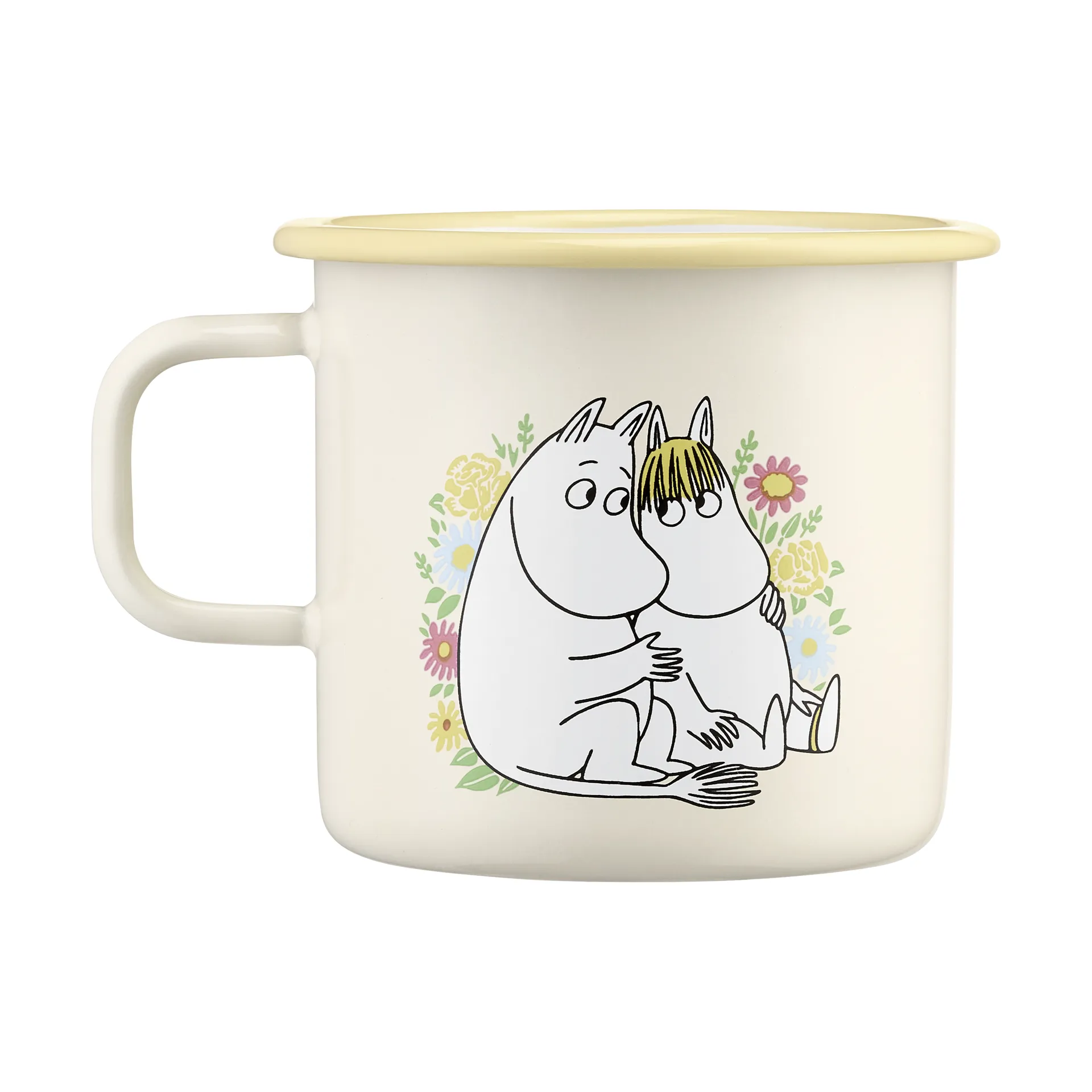 Caneca esmalte Mumin 550 ml, Flowers Muurla
