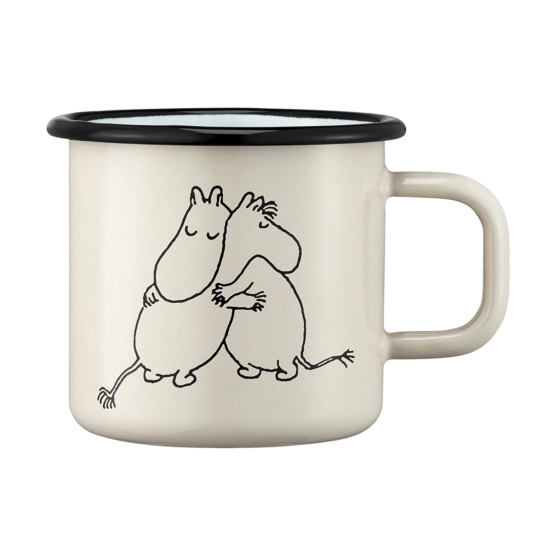 Caneca esmalte Mumin 80 37 cl, Branco Muurla