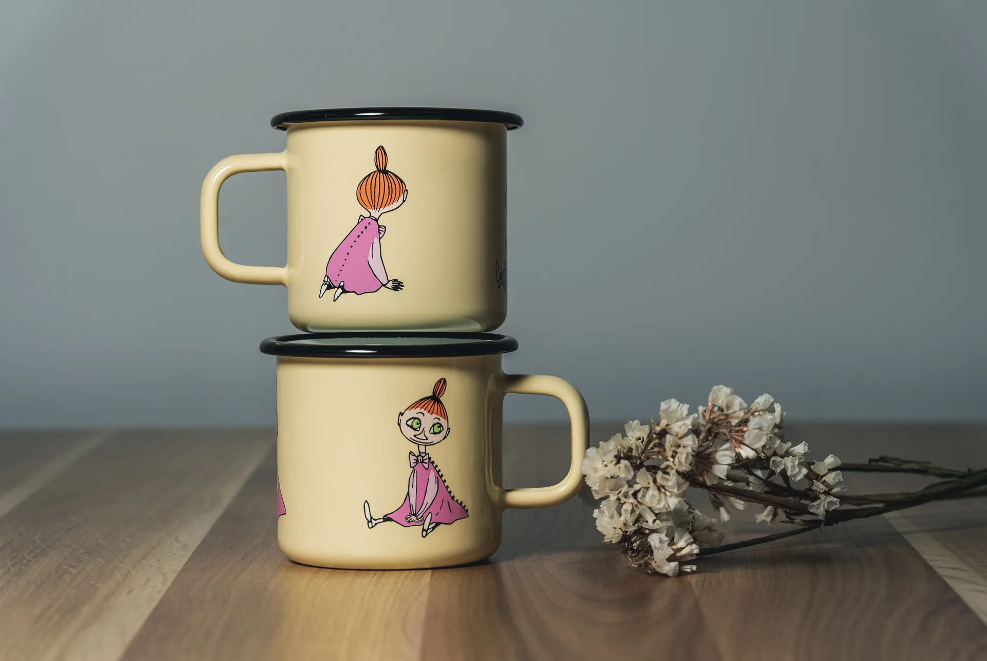 Caneca esmalte Mymble Retro 37 cl, Amarelo Muurla