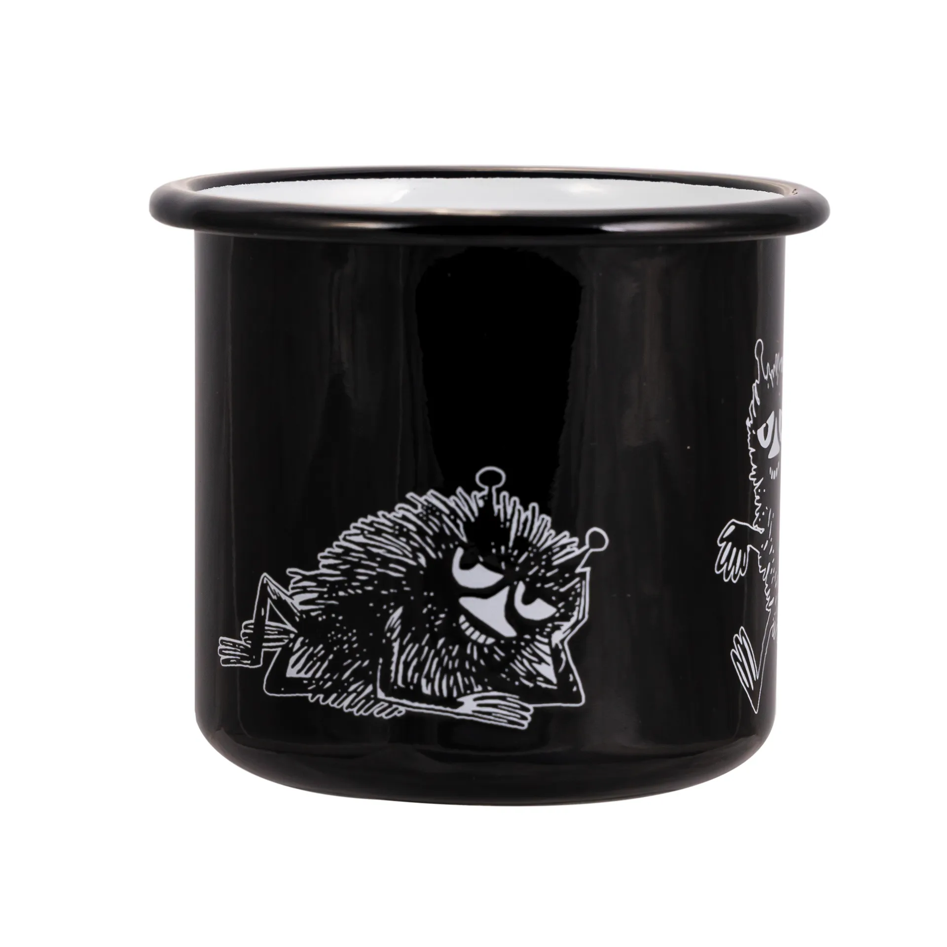 Caneca esmalte Stinky 37 cl, Preto Muurla