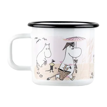 Caneca esmalte The Beach Retro 37 cl - Branco - Muurla