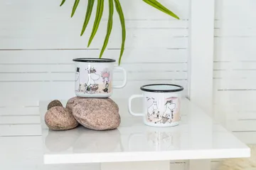 Caneca esmalte The Beach Retro 37 cl - Branco - Muurla