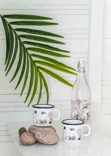 Caneca esmalte The Beach Retro 37 cl - Branco - Muurla