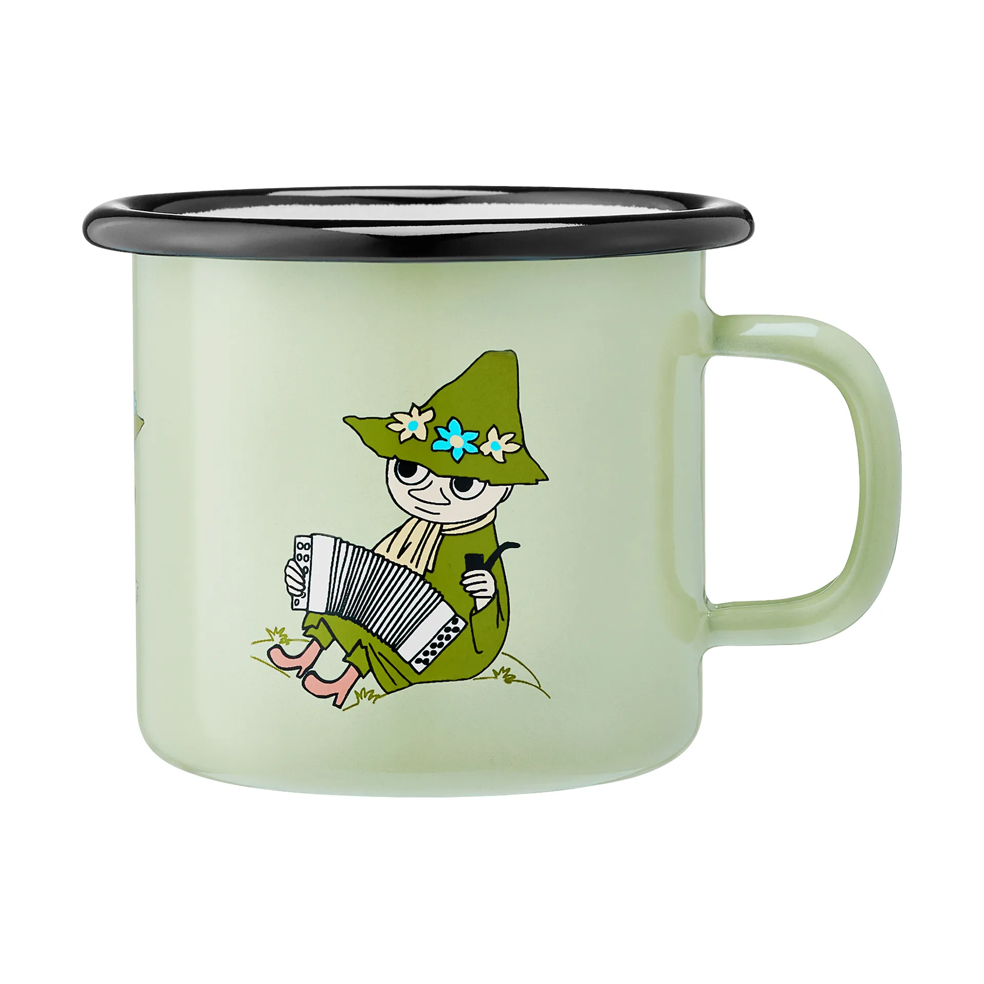 Chávena de esmalte Moomin 2,5 dl, Snufkin Muurla