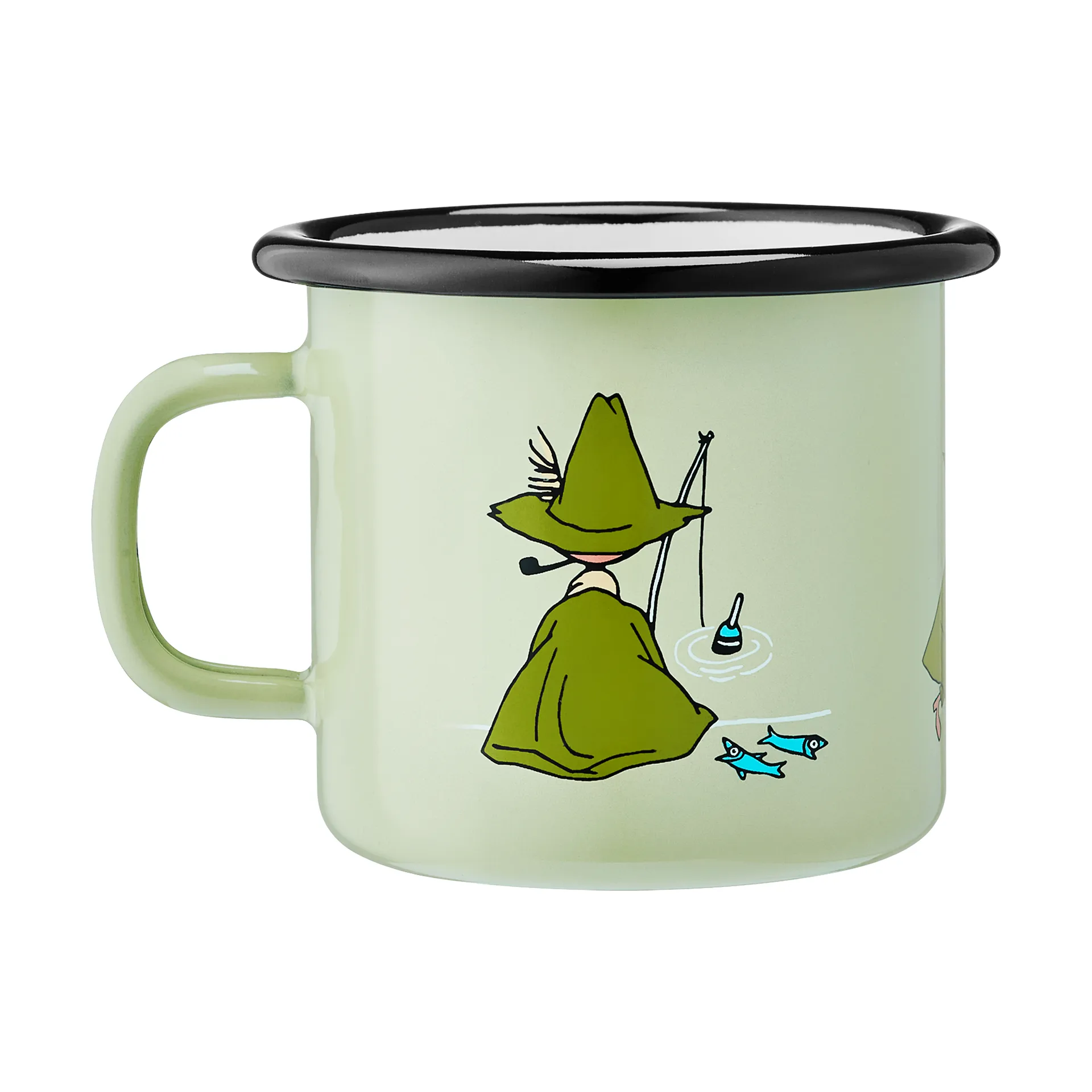 Chávena de esmalte Moomin 2,5 dl, Snufkin Muurla