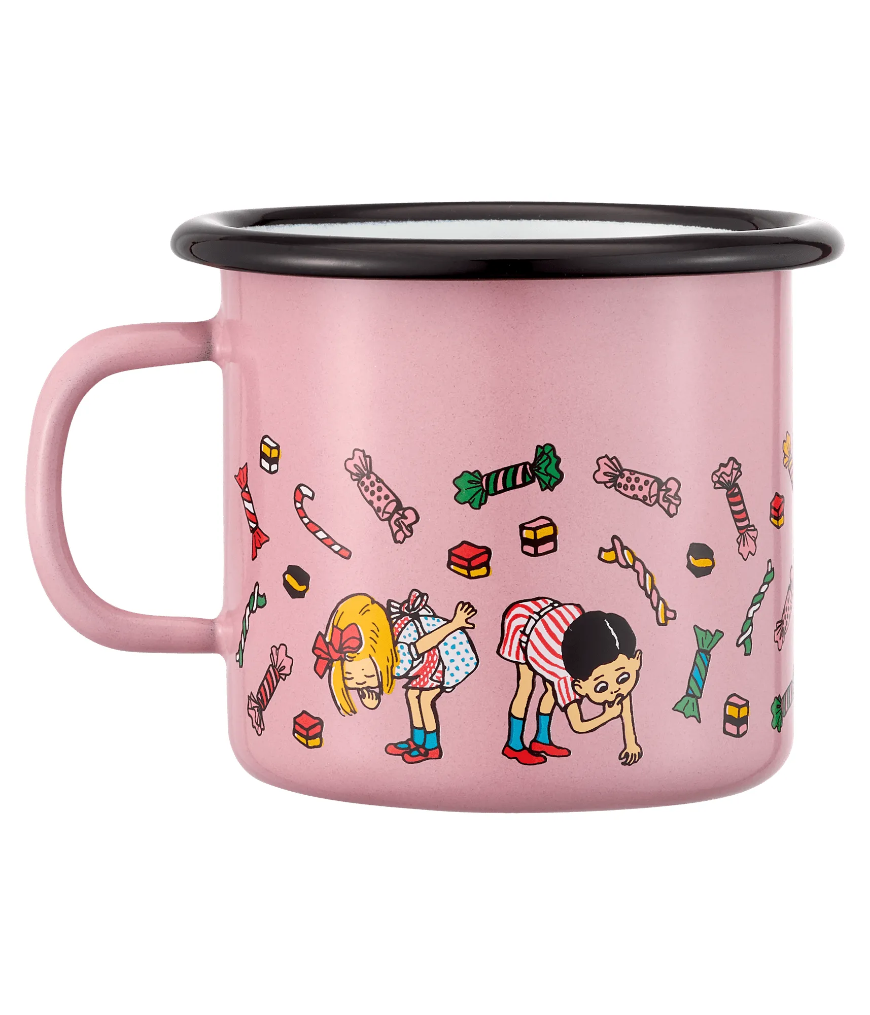 Chávena de esmalte Pippi 2,5 dl, Candy Muurla