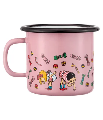 Chávena de esmalte Pippi 2,5 dl - Candy - Muurla