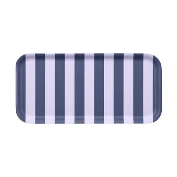 Checks & Stripes bandeja 13x27 cm - Lilac-blue - Muurla