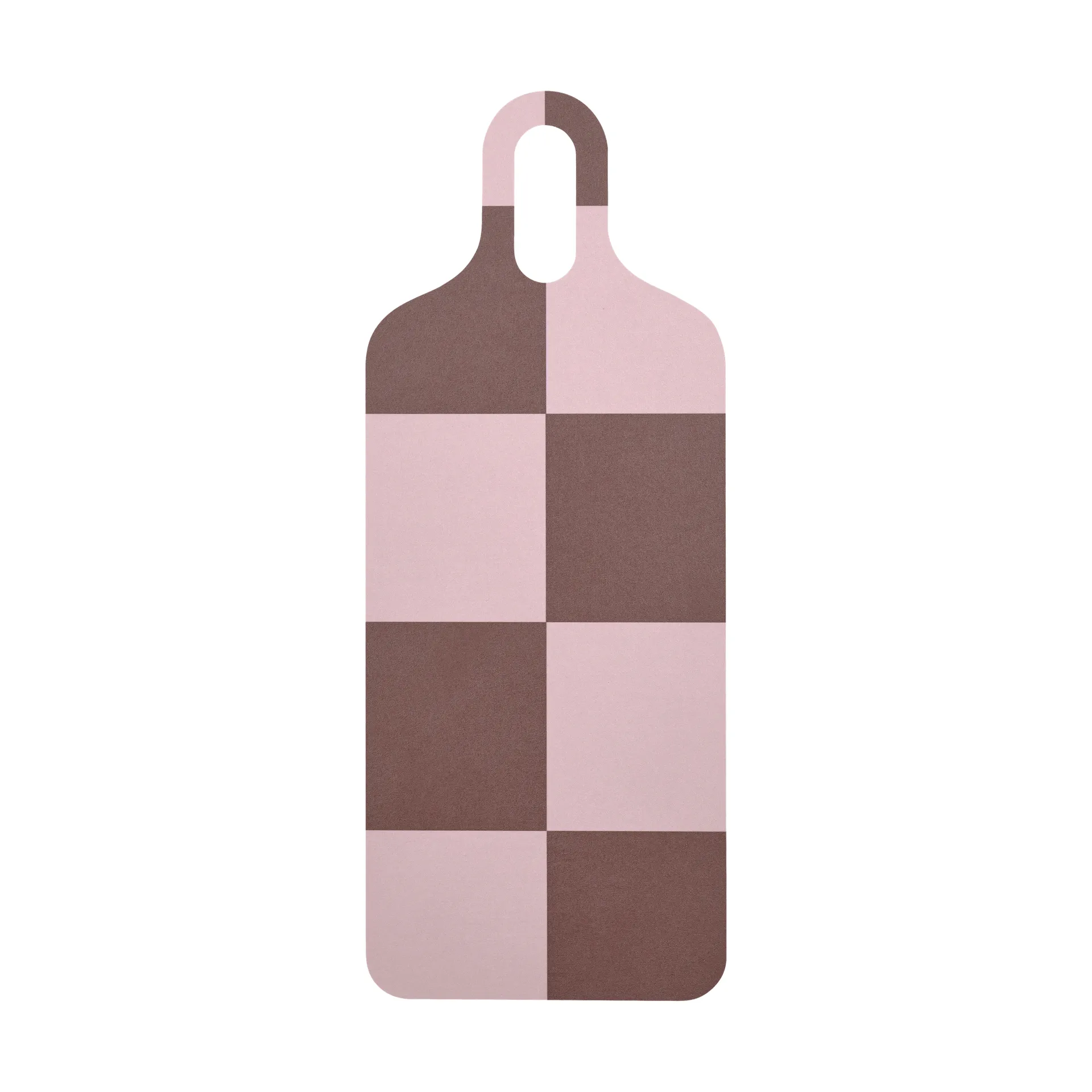 Checks & Stripes bandeja 13x33 cm, Brown-pink-green Muurla