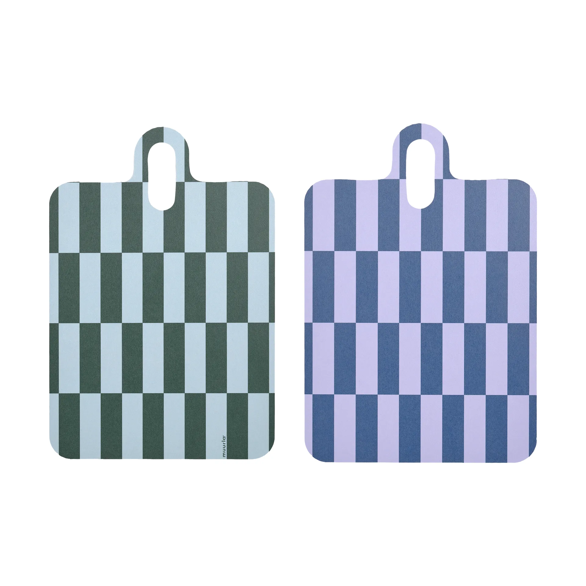 Checks & Stripes bandeja 21x31 cm, Lilac-blue-green Muurla