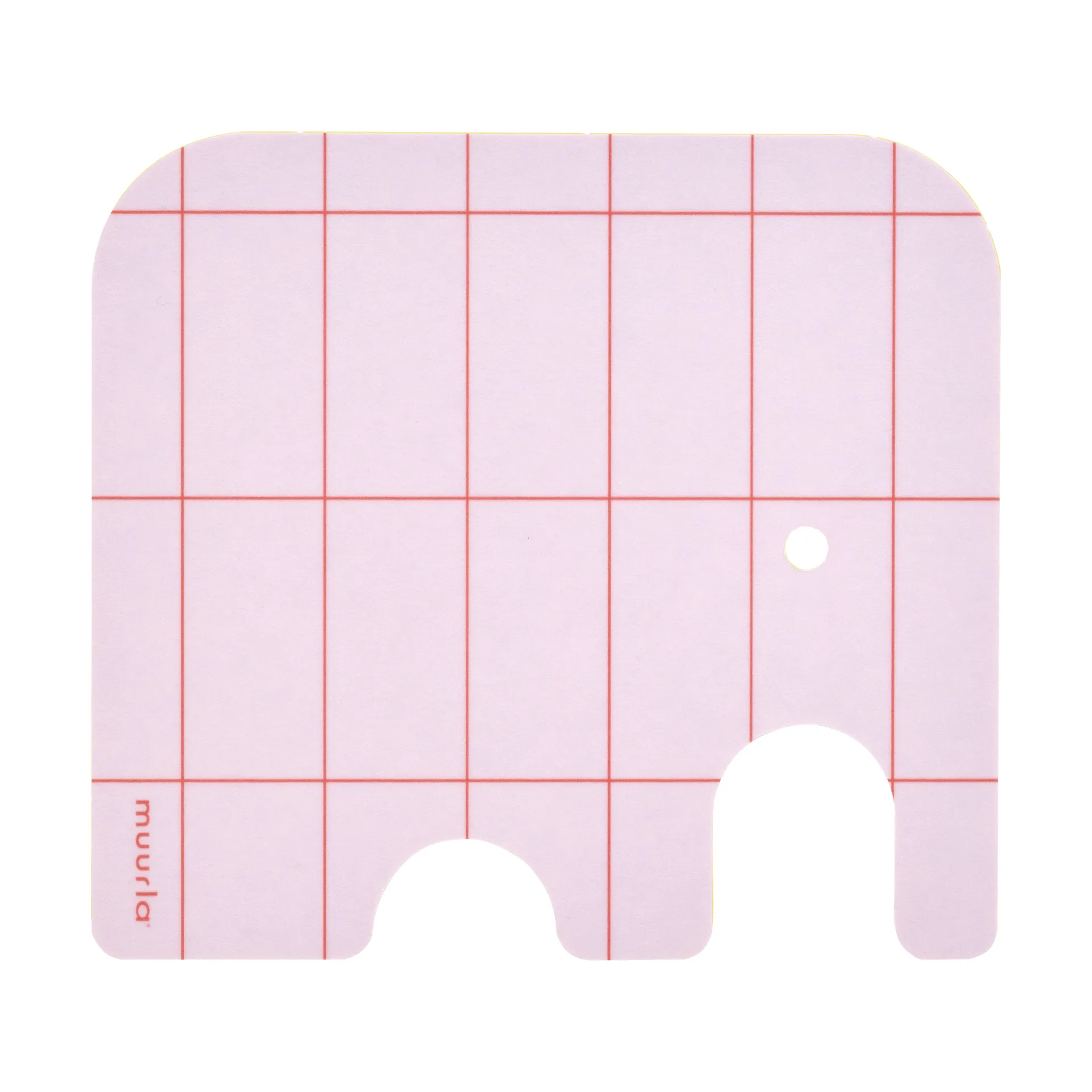 Elephant base para copos 11x10 cm, Pink Muurla