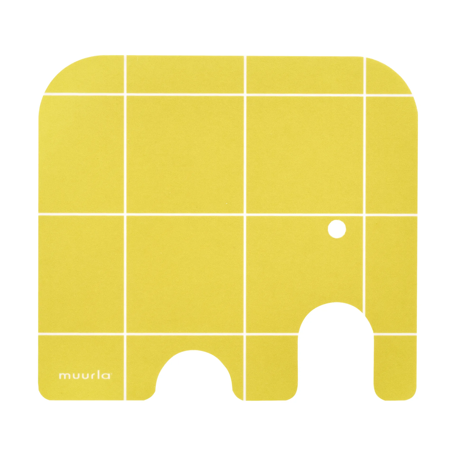 Elephant base para copos 11x10 cm, Yellow Muurla