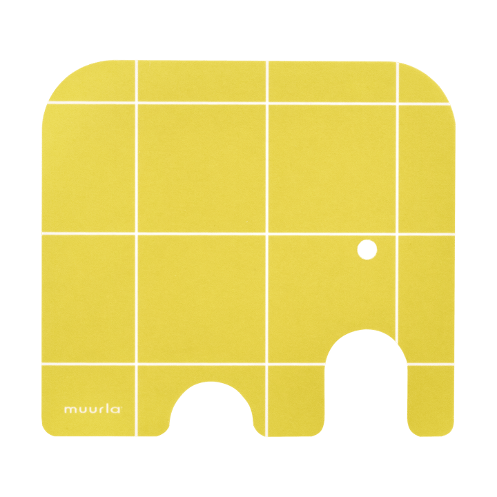 Elephant base para copos 11x10 cm - Yellow - Muurla
