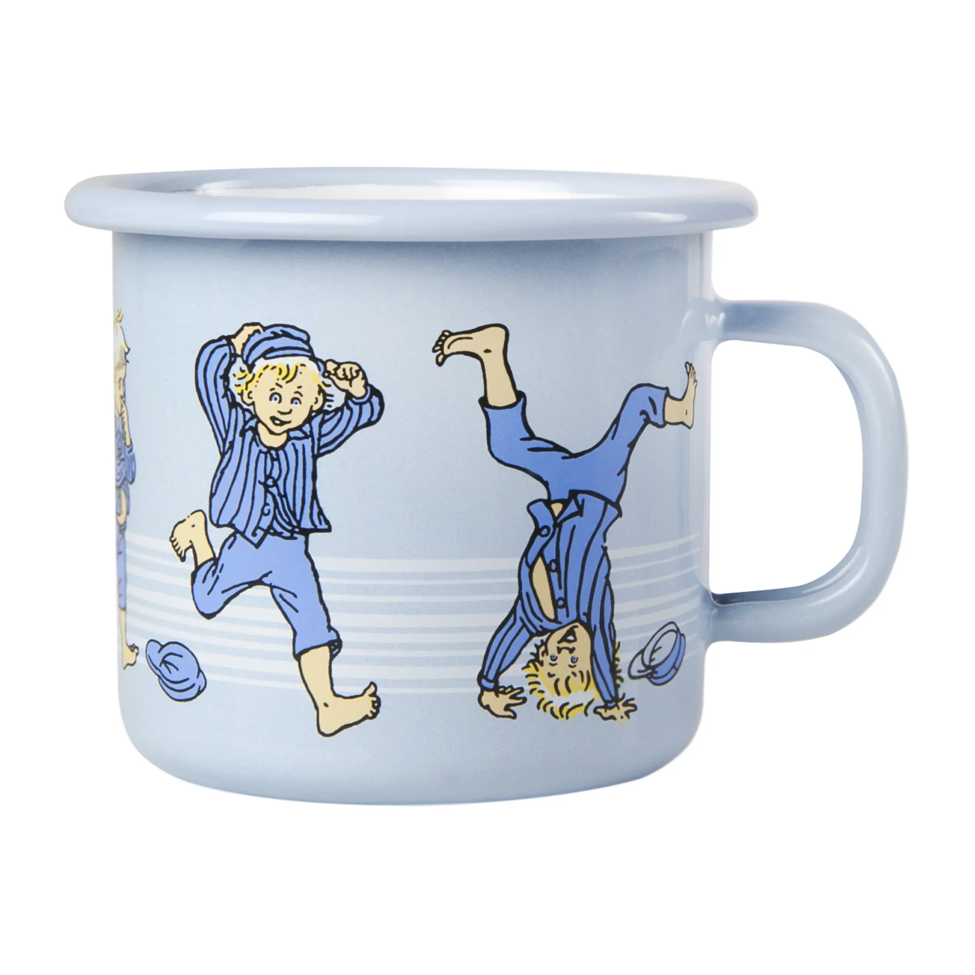 Emil em Lönneberga caneca de esmalte 2,5 dl, Azul claro Muurla