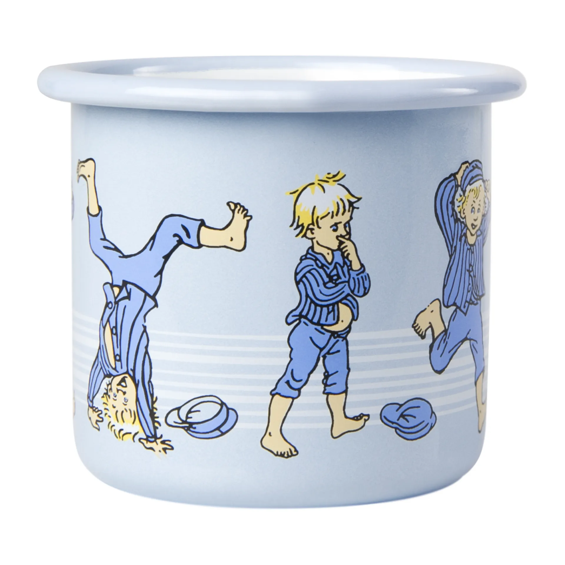 Emil em Lönneberga caneca de esmalte 2,5 dl, Azul claro Muurla