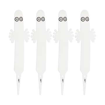 Etiqueta para planta Hattifattener pacote com 4 - Branco - Muurla