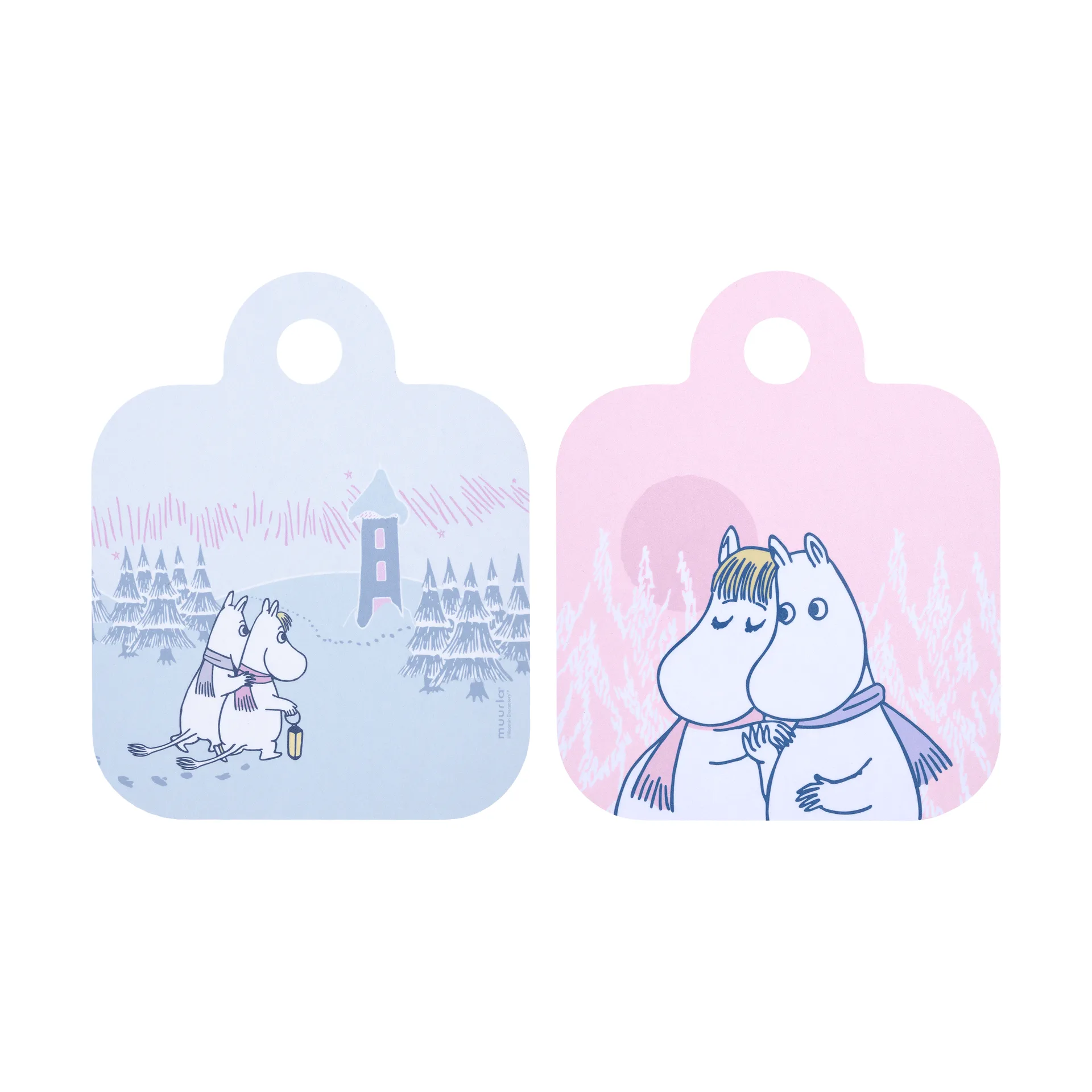 Frosty Day Mumin Chop & Serve tabuleiro, 20x25 cm Muurla