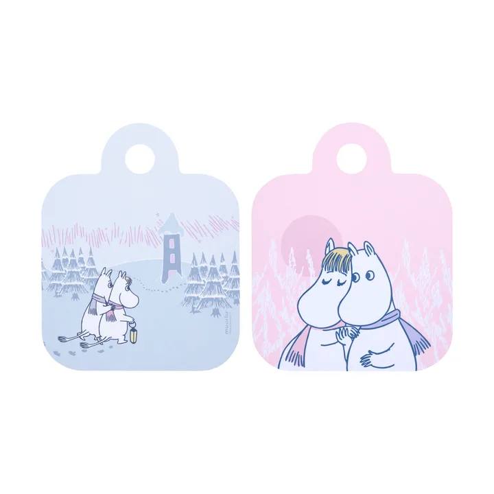 Frosty Day Mumin Chop & Serve tabuleiro - 20x25 cm - Muurla