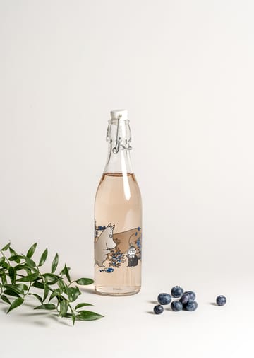 Garrafa de vidro Blueberries 0,5 L - Transparent - Muurla