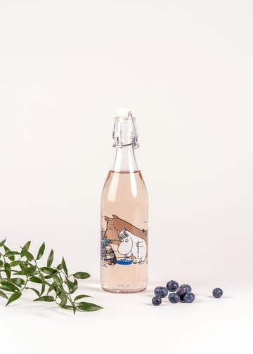 Garrafa de vidro Blueberries 0,5 L - Transparent - Muurla