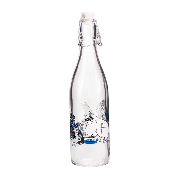 Garrafa de vidro Blueberries 0,5 L, Transparent Muurla