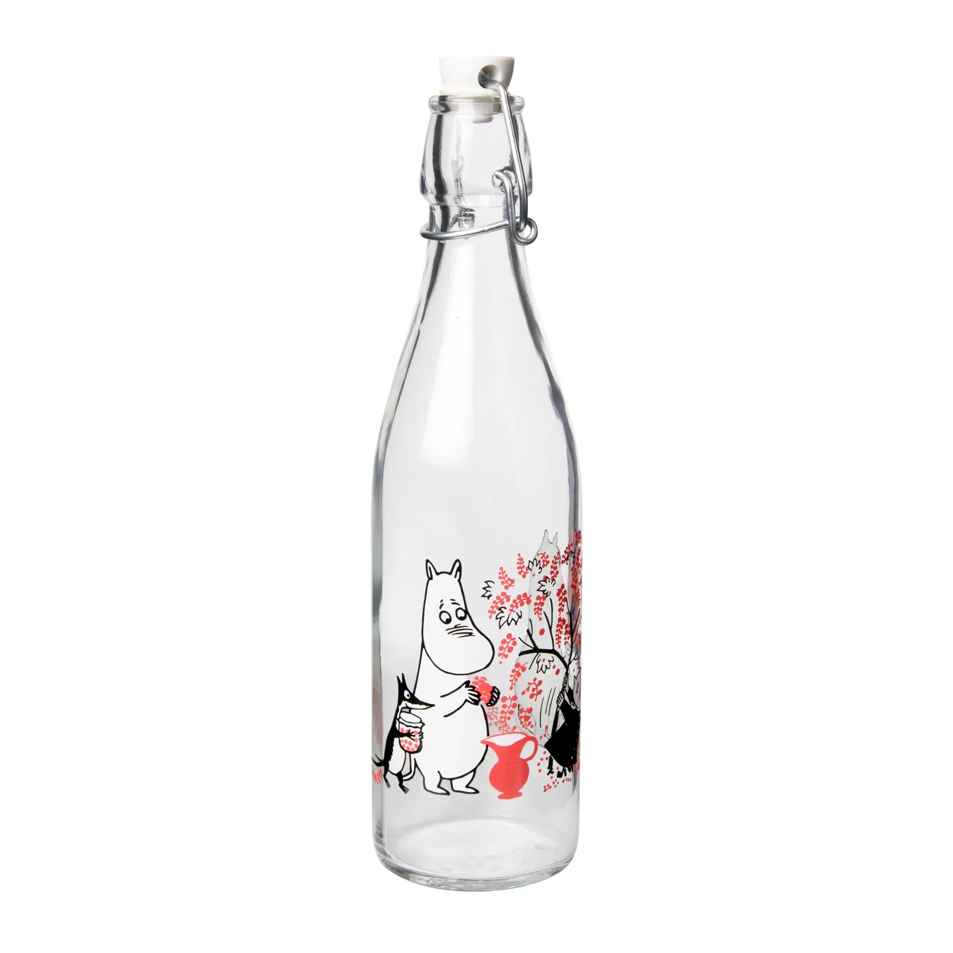 Garrafa de vidro Moomin 0,5 l, Berries Muurla