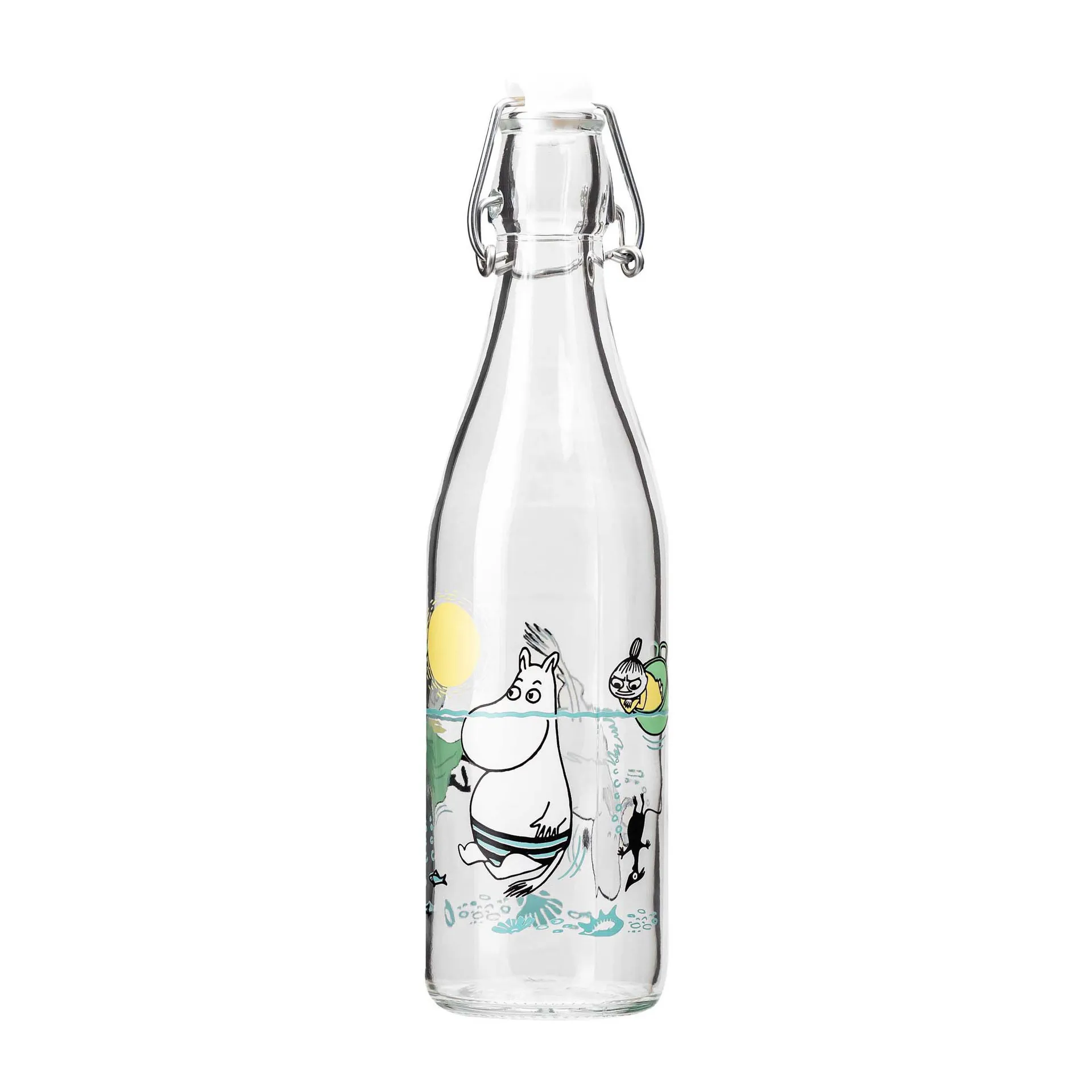 Garrafa de vidro Moomin 0,5 l, Fun in the water Muurla