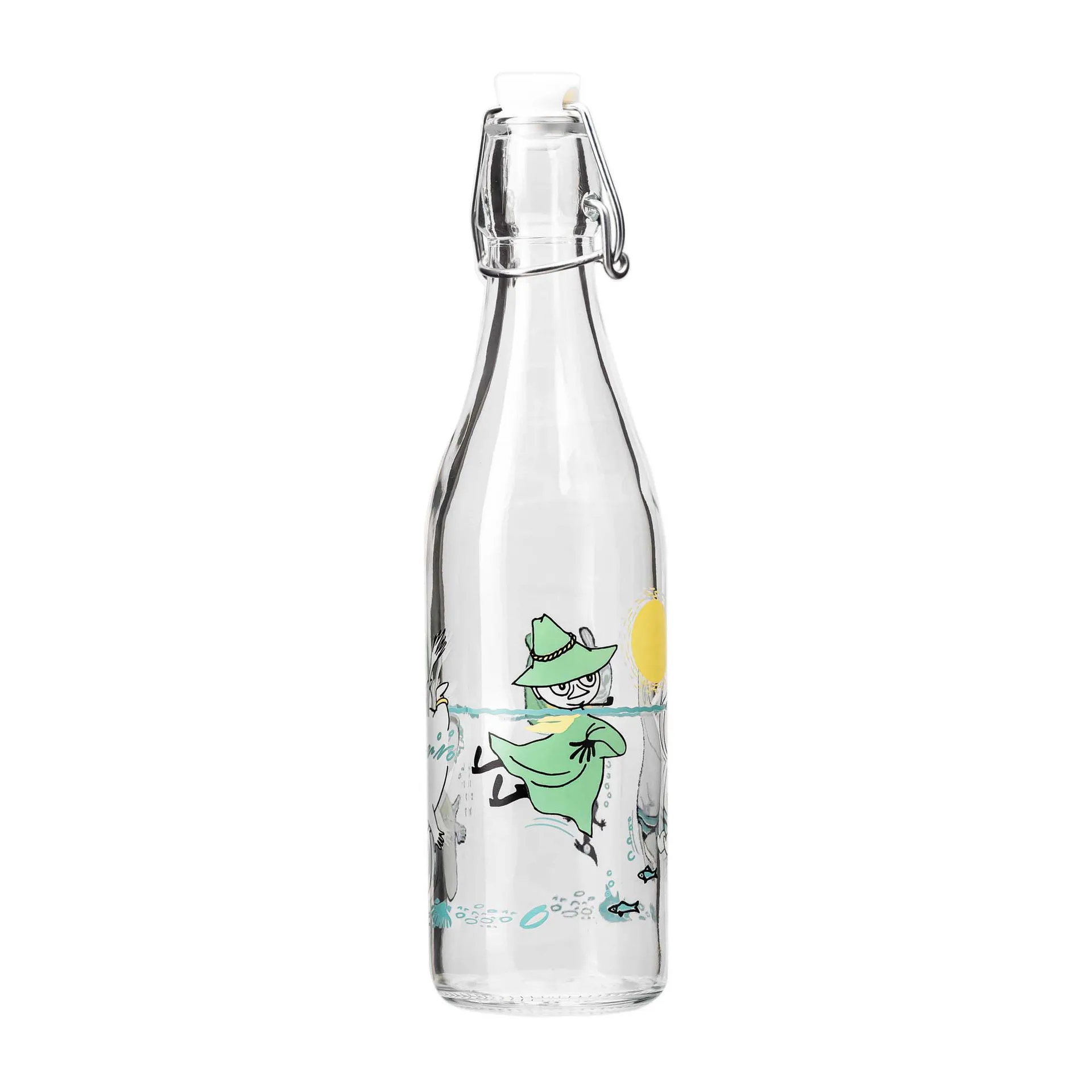 Garrafa de vidro Moomin 0,5 l, Fun in the water Muurla