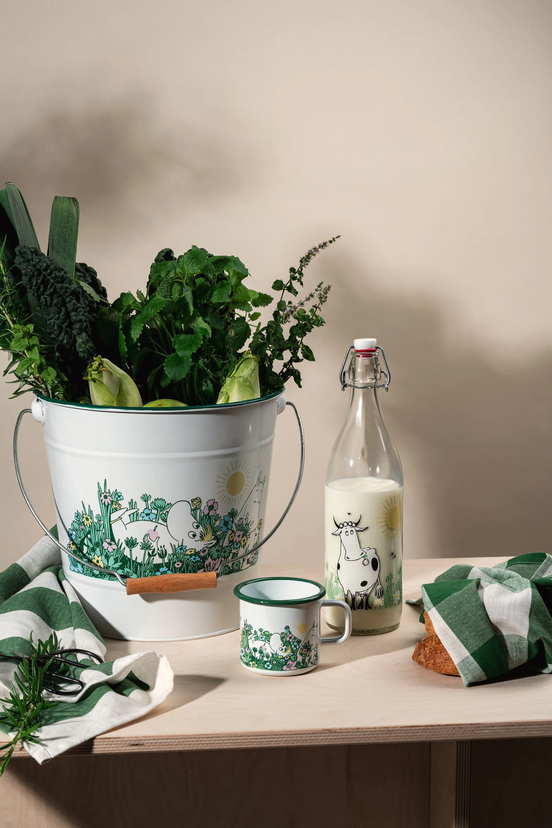 Garrafa de vidro Moomin 1 L, Meadow Muurla