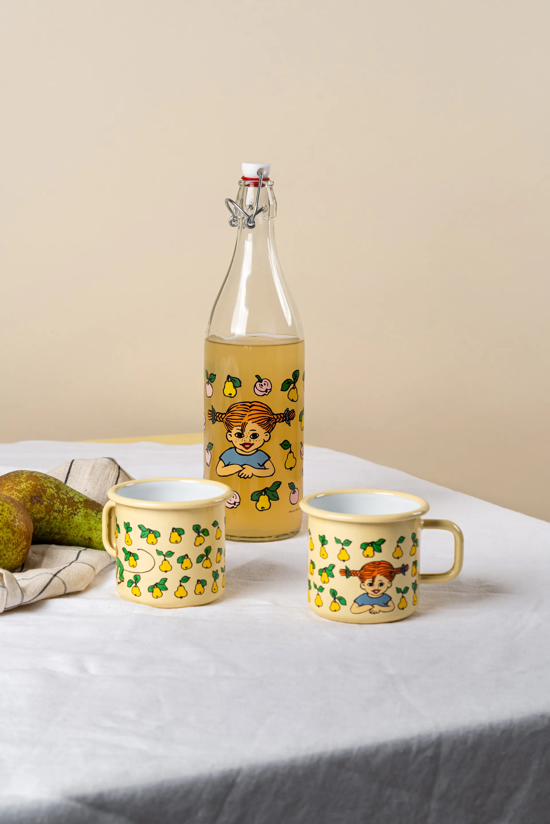 Garrafa de vidro Pippi 1 L, Fruits Muurla