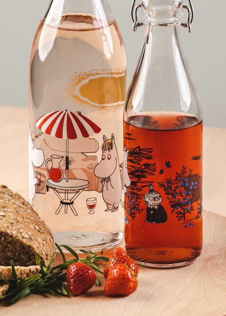 Garrafa de vidro Summertime 1 L, Transparent Muurla