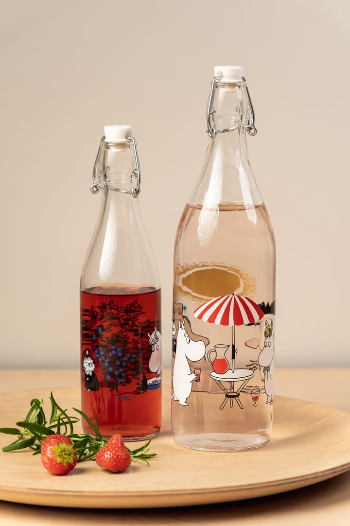 Garrafa de vidro Summertime 1 L, Transparent Muurla