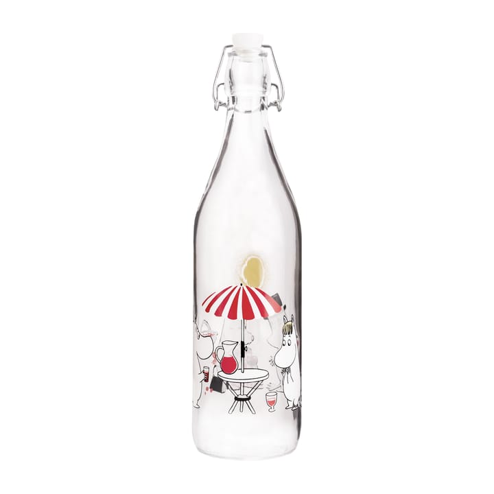 Garrafa de vidro Summertime 1 L, Transparent Muurla