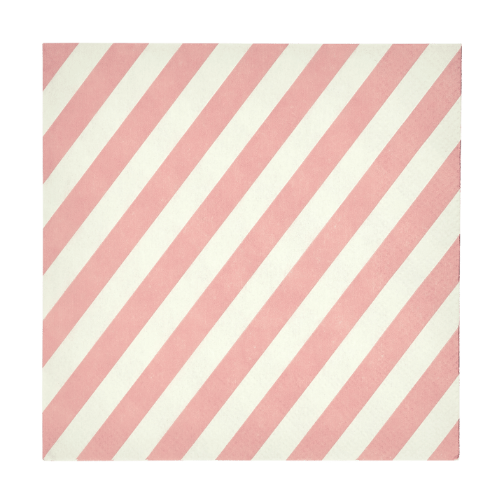 Guardanapo de papel Check & Stripes 25x25 cm, 20-unid. - Beige - Muurla