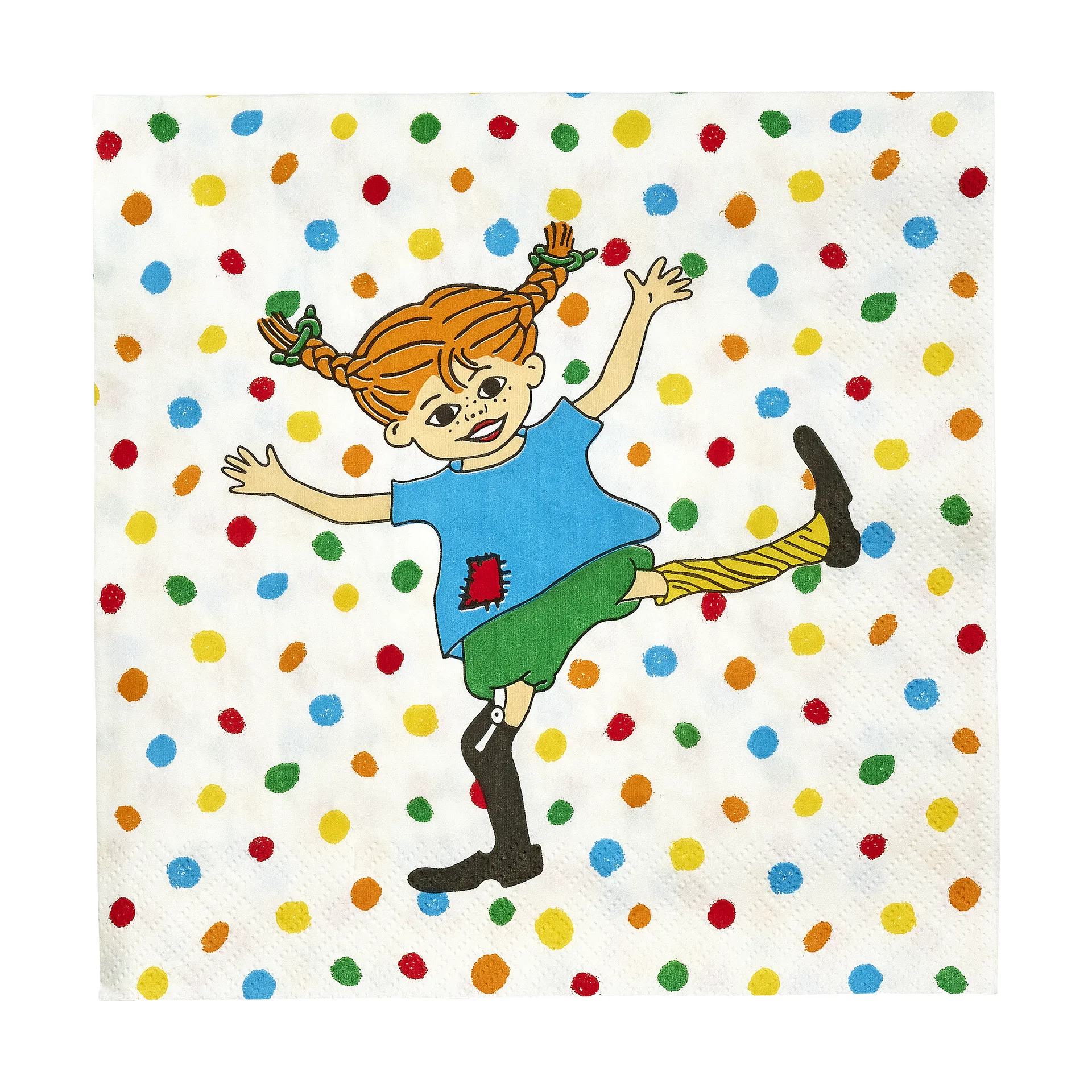 Guardanapos Pippi 33x33 cm pacote de 20, Hoppsansa Muurla