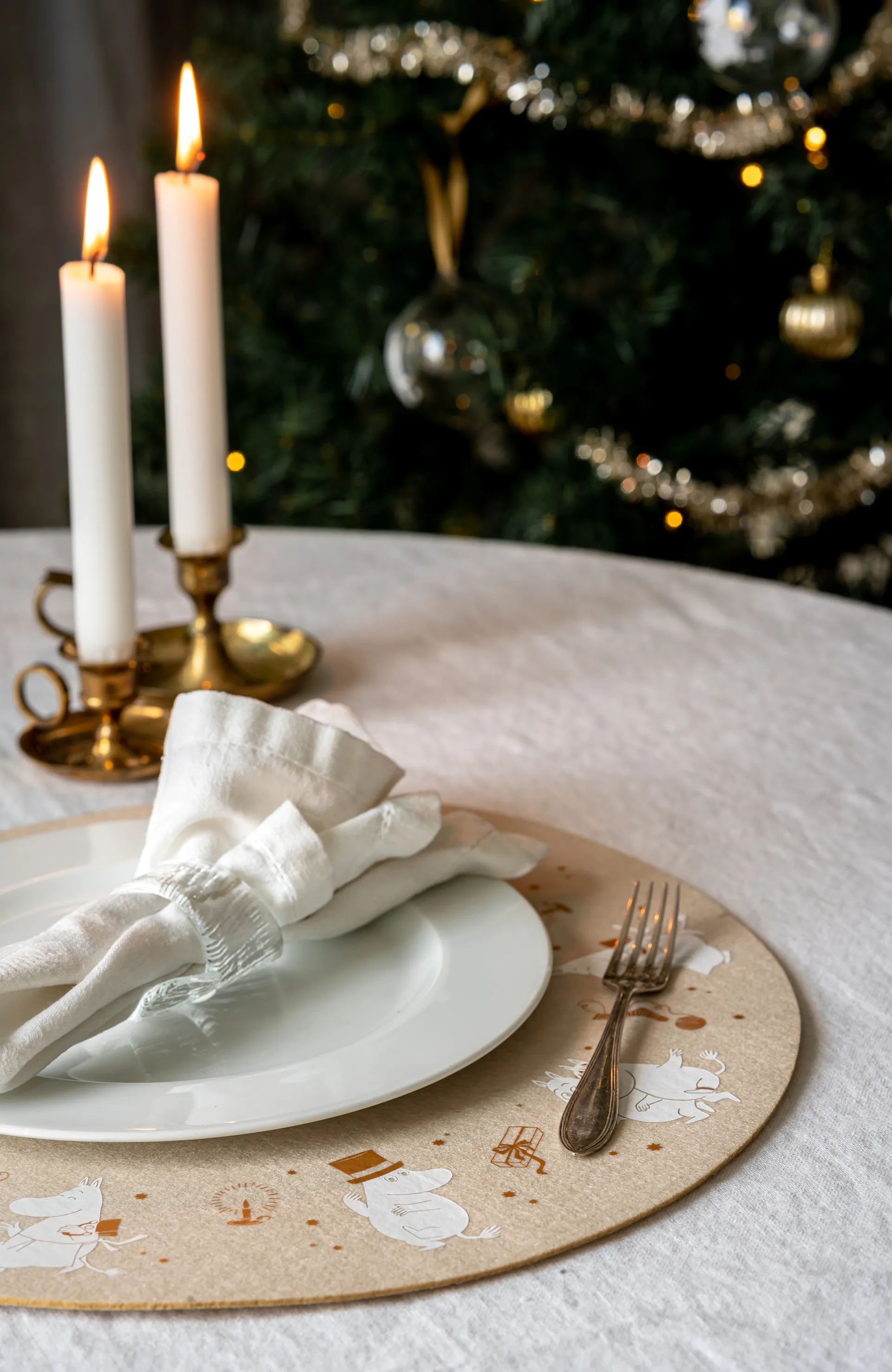 Individual de mesa Moomin Ø38 cm, Sparkling stars Muurla