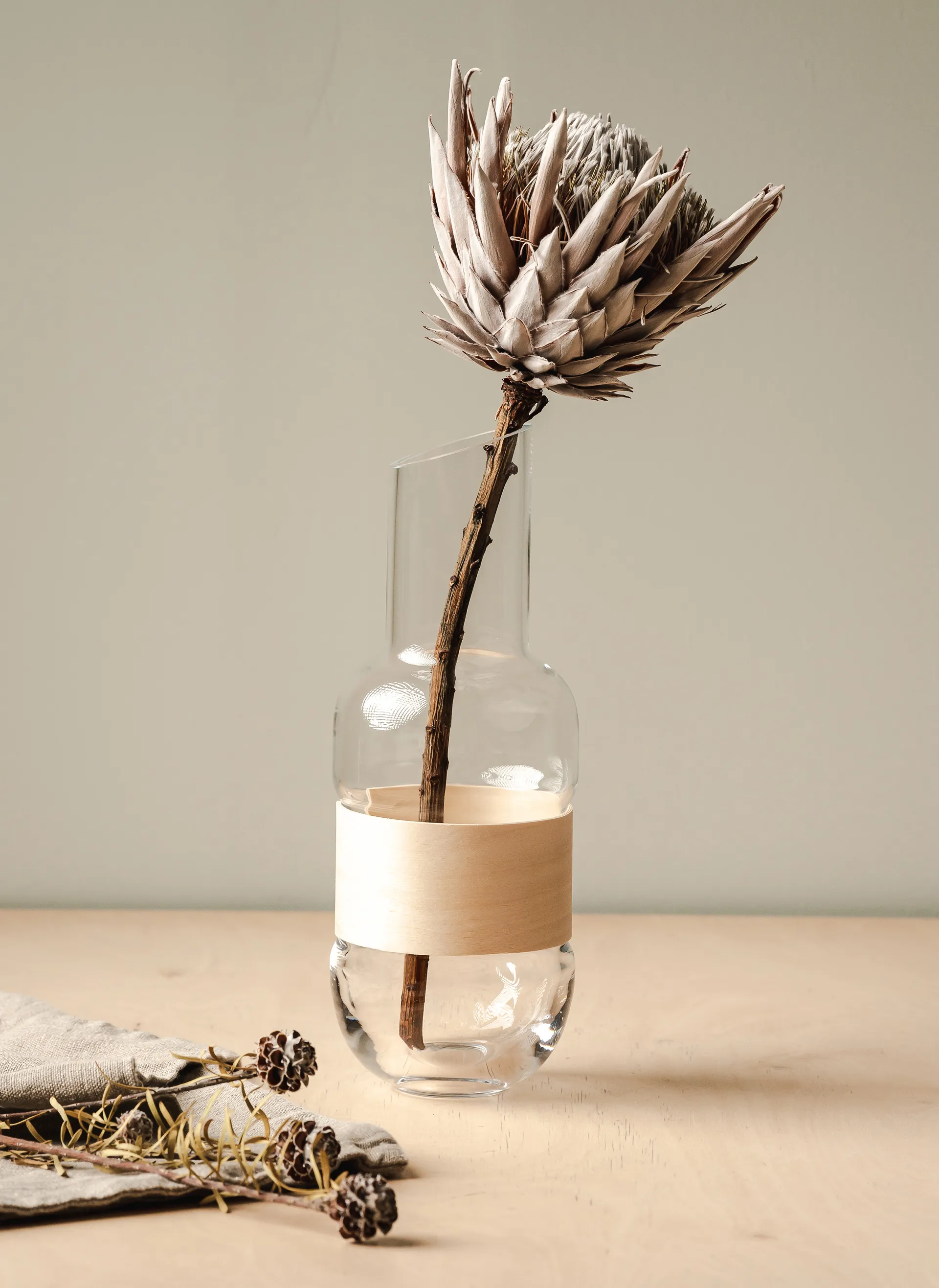 Jarro Veneer 1 L, Transparent-bétula Muurla