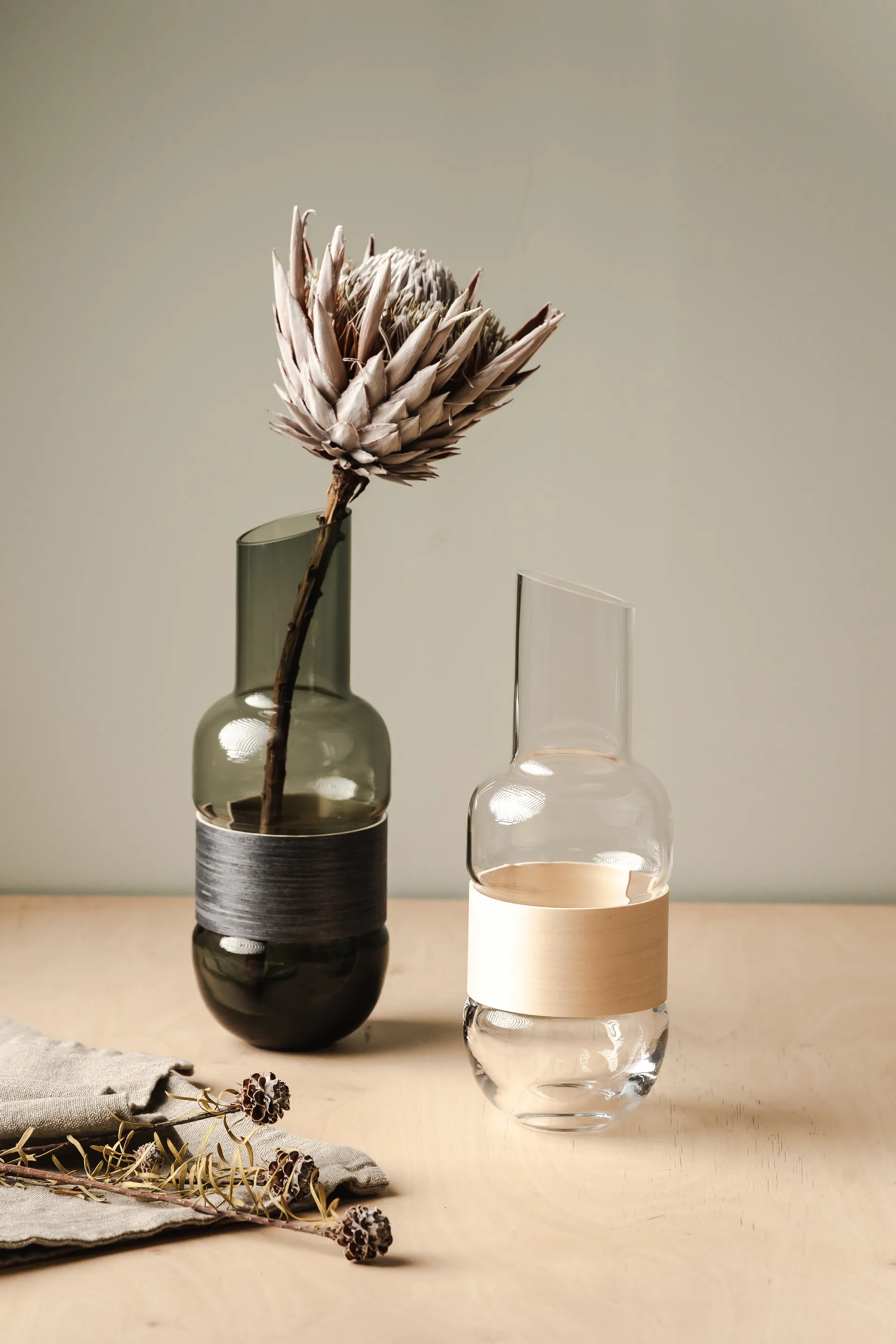 Jarro Veneer 1 L, Transparent-bétula Muurla