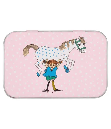 Lata de armazenamento Pippi 10x6,5x3 cm - Pippi and the Horse - Muurla