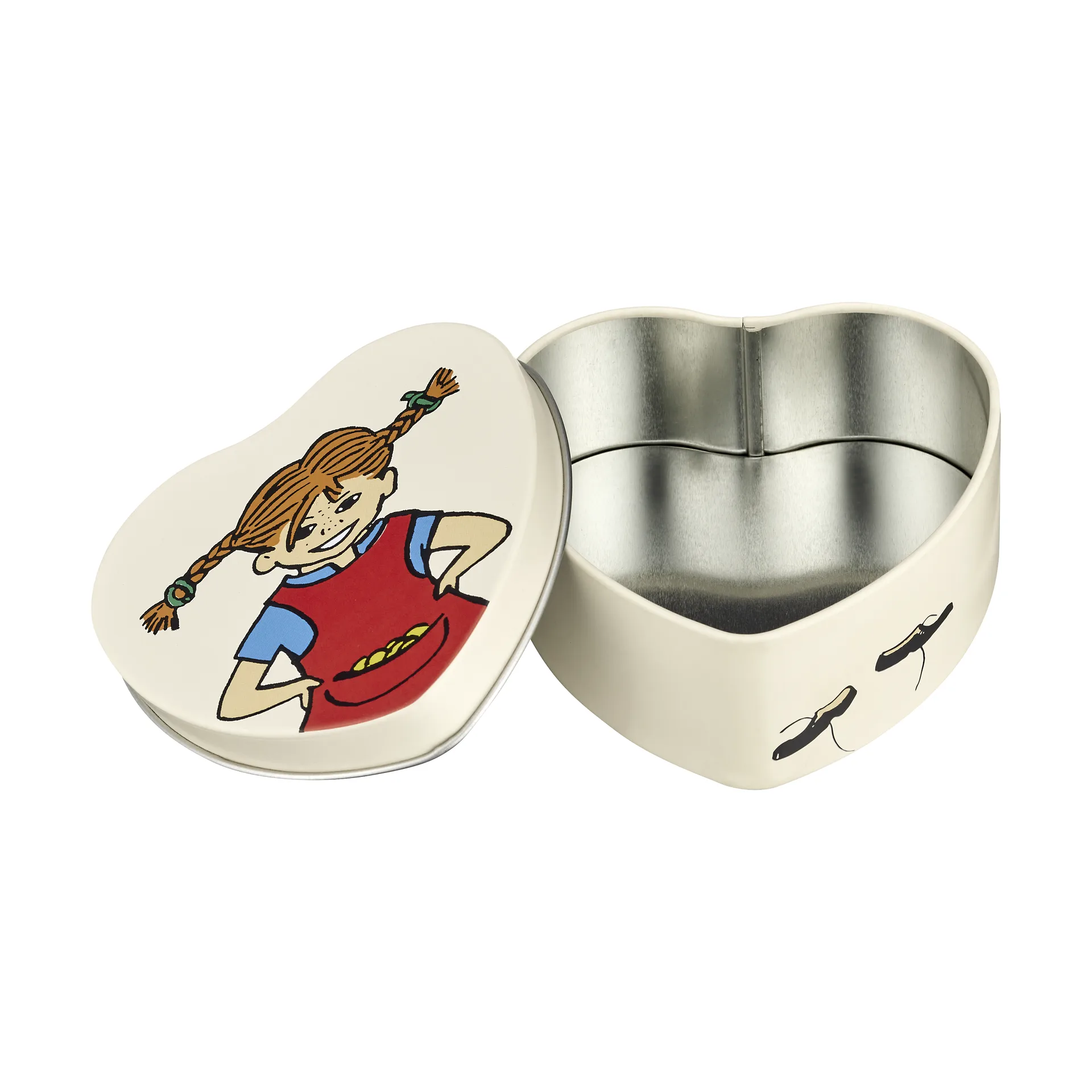 Lata em formato coração Pippi 4x10 cm, Be More Pippi Muurla