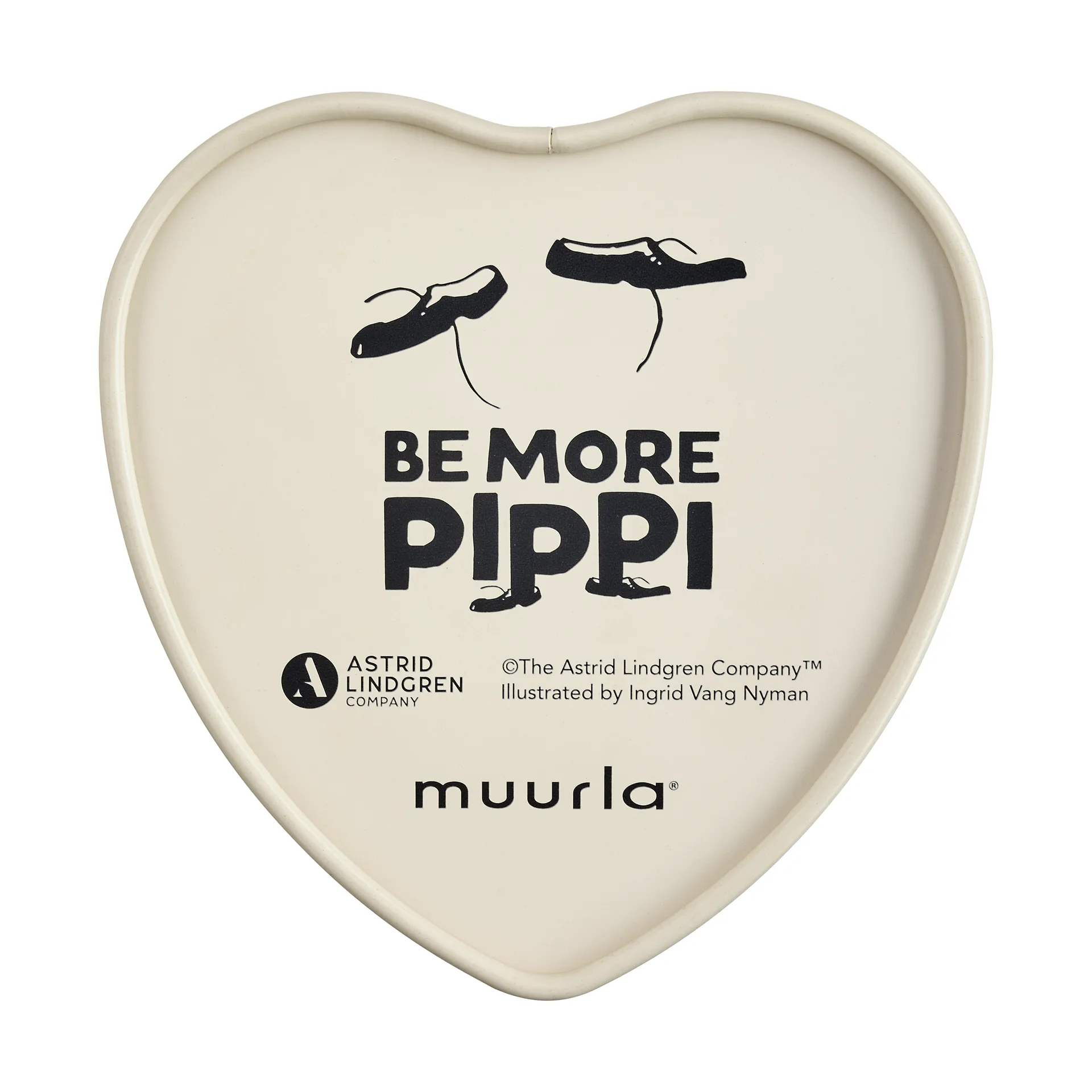 Lata em formato coração Pippi 4x10 cm, Be More Pippi Muurla