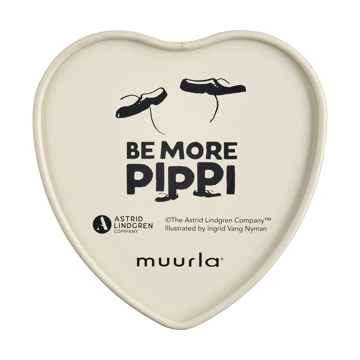 Lata em formato coração Pippi 4x10 cm - Be More Pippi - Muurla