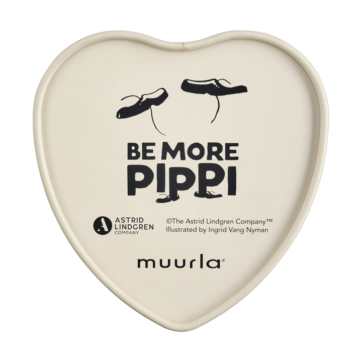 Lata em formato coração Pippi 4x10 cm, Be More Pippi Muurla