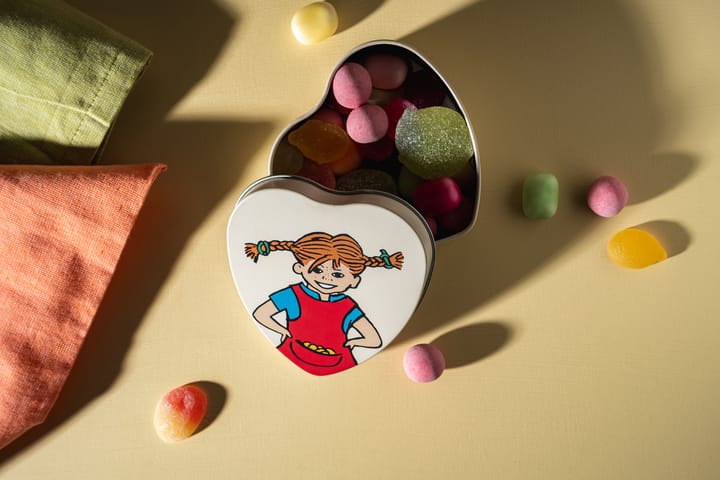 Lata em formato coração Pippi 4x10 cm, Be More Pippi Muurla