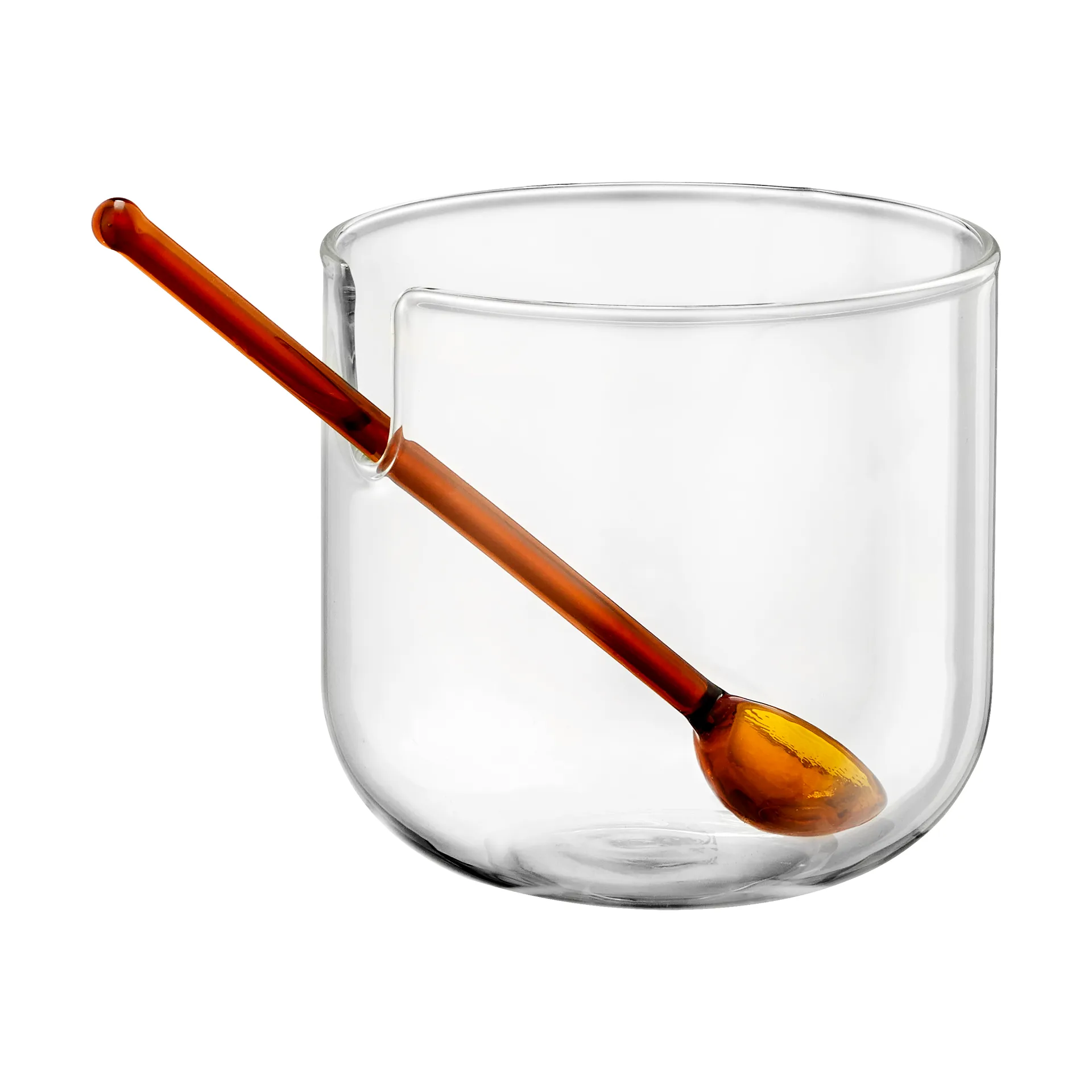 Loop açucareiro com colher Ø14 cm, Claro-rosa-âmbar Muurla